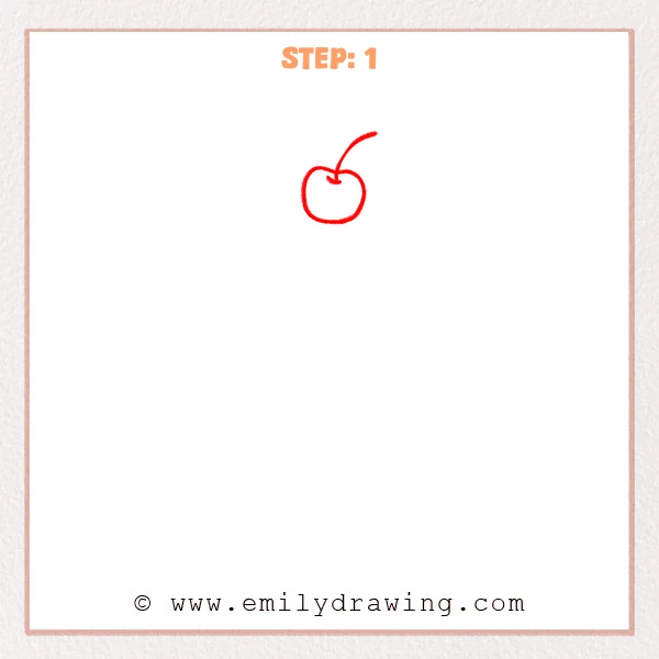 how to draw an ice cream cone - Step 1
